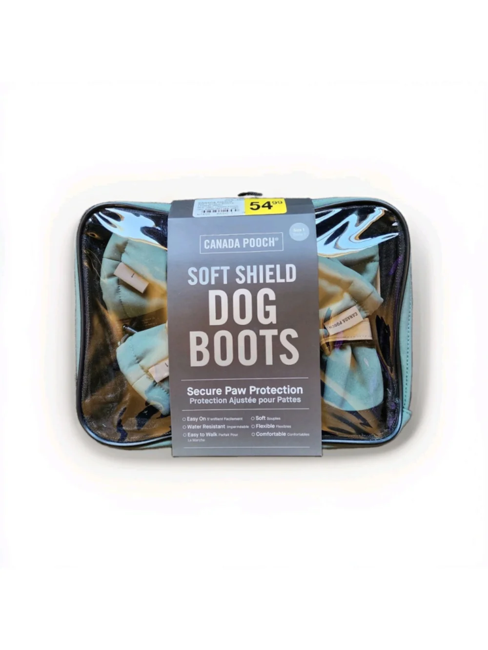 Canada Pooch Soft Shield Dog Boots Army Green Size 1 New In Case Water Resistant